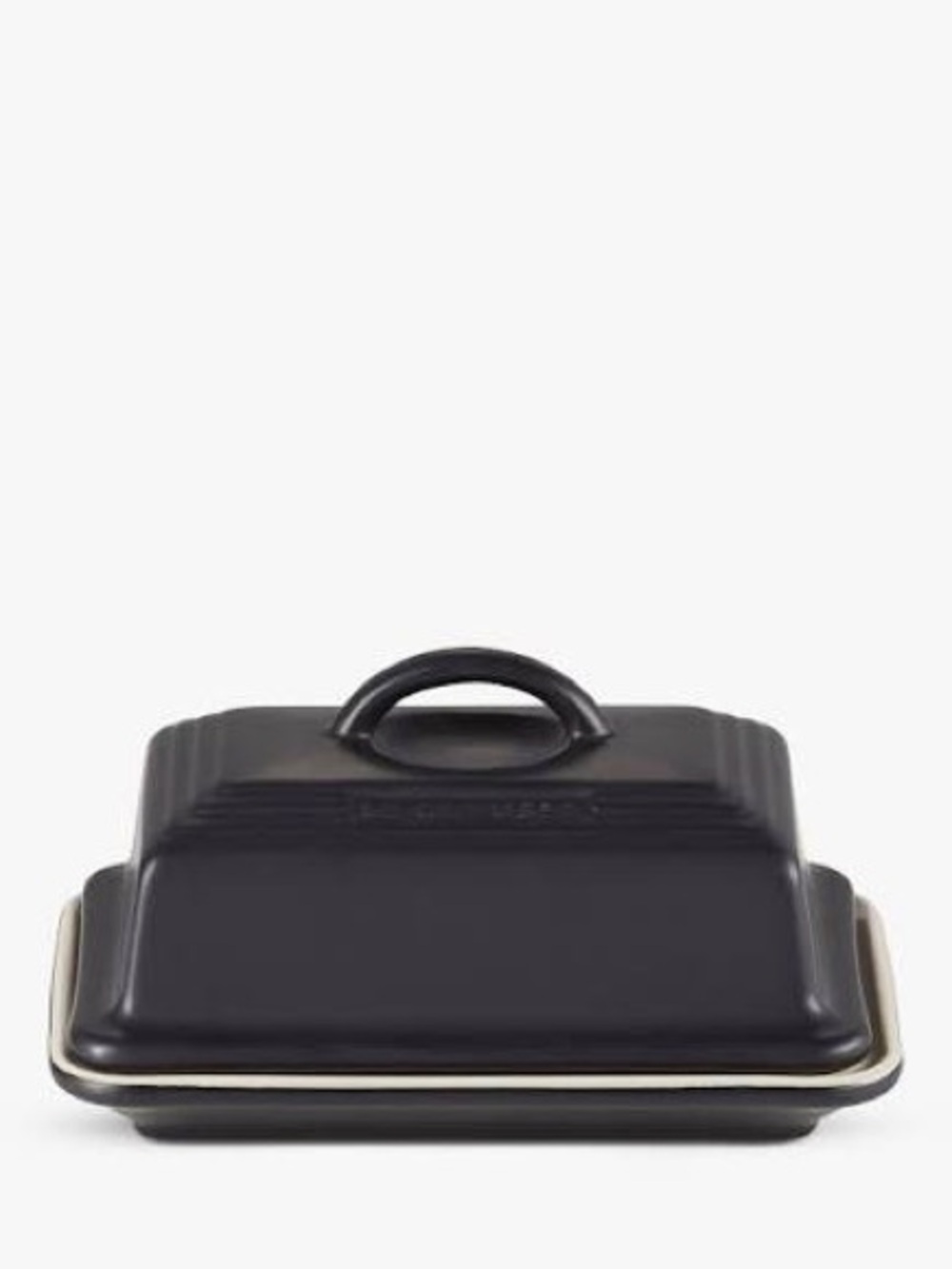 NEW Le Creuset Matte Black Double Butter Dish